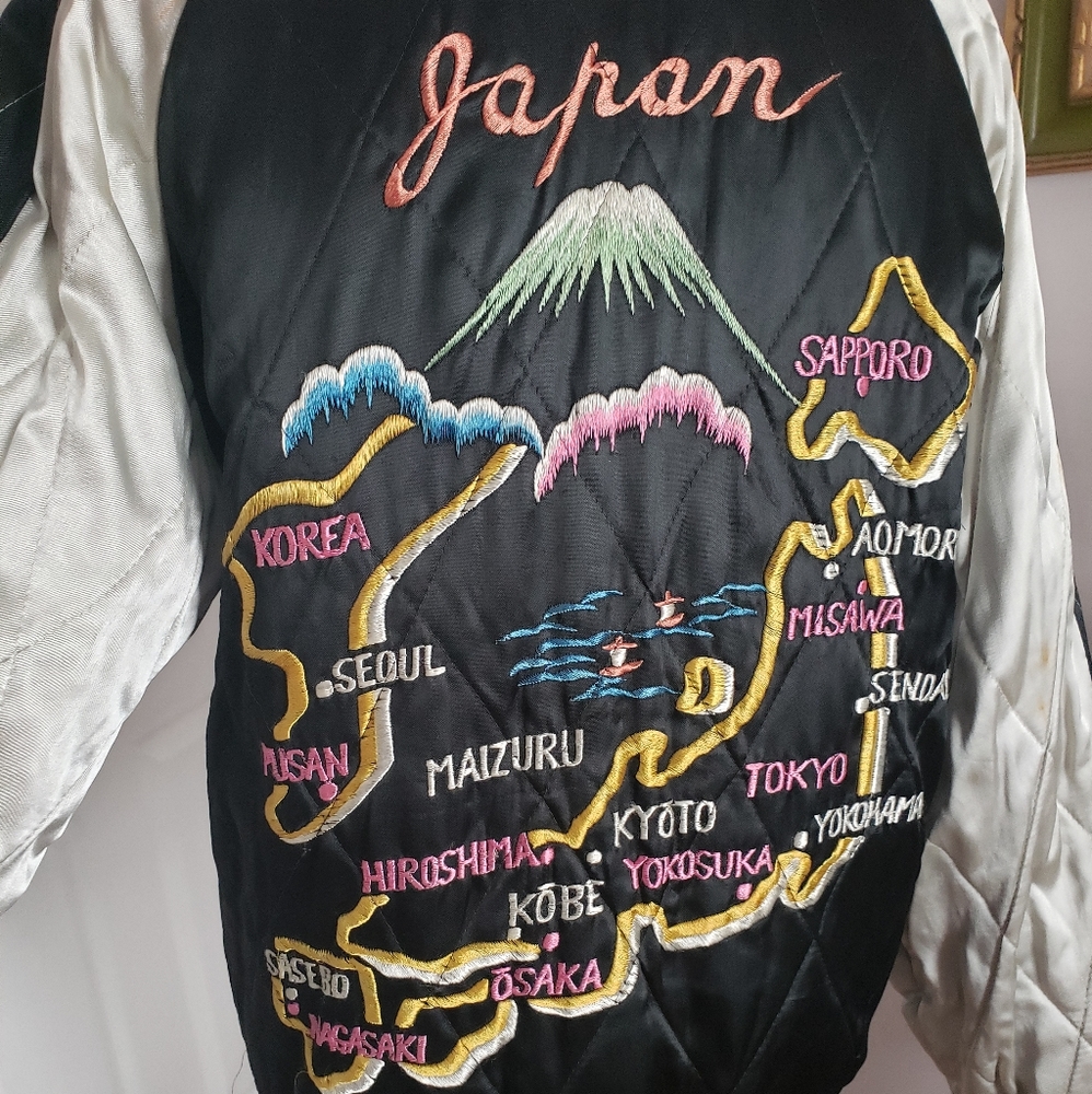 Vintage Japanese Reversible Stitched Coat